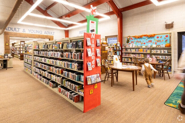 Harmony Library is one of a couple of library options in the area.