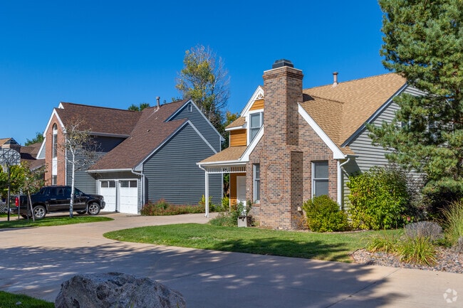Rows of compact homes with interesting architectural features can be found in Piney Creek.
