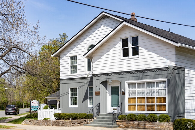 Historical buildings turned local retail in Terrace Park.