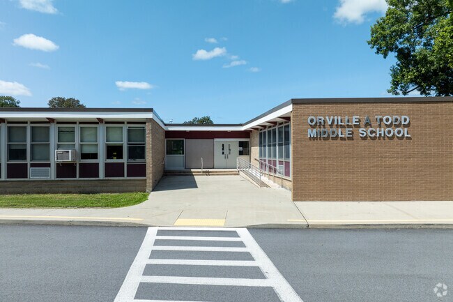 Orville A. Todd Middle School  scores an A on Niche.