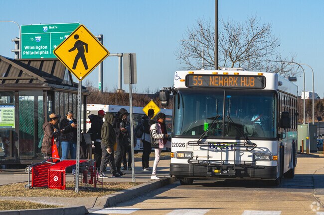 DART has plenty of bus stops scattered throughout Pike Creek if you need a ride.