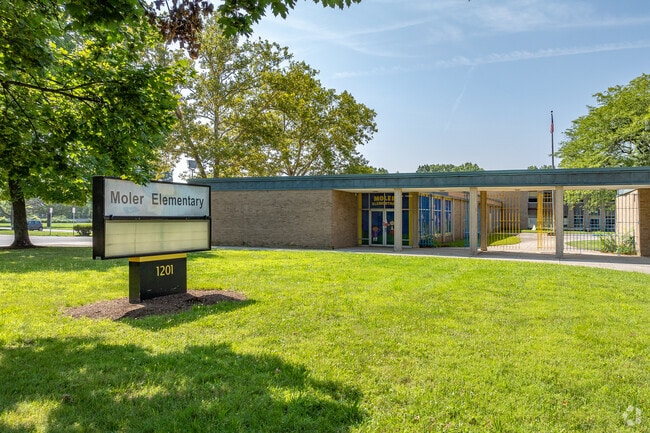 Moler Elementary School near Karns Park is rated C-minus by Niche.