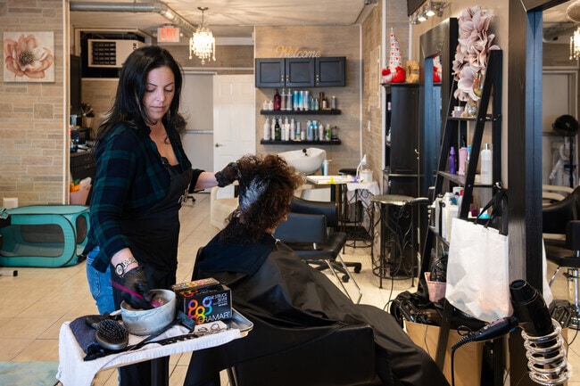Studio D Salon in Budlong, offers hair transformations to those in the area.