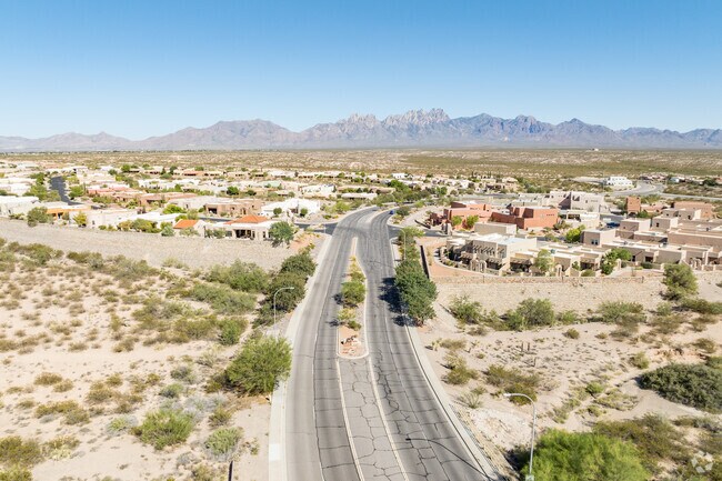 The Organ Mountains are seen in the backdrop of many The Pueblos at Alameda Ranch homes.