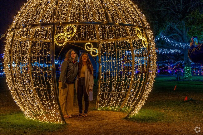 There are many photo opportunities around the Largo holiday stroll 