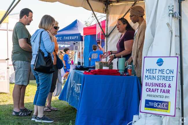 Visitors can shop from local businesses at the Business and Craft Fair tin South Buffalo Grove.