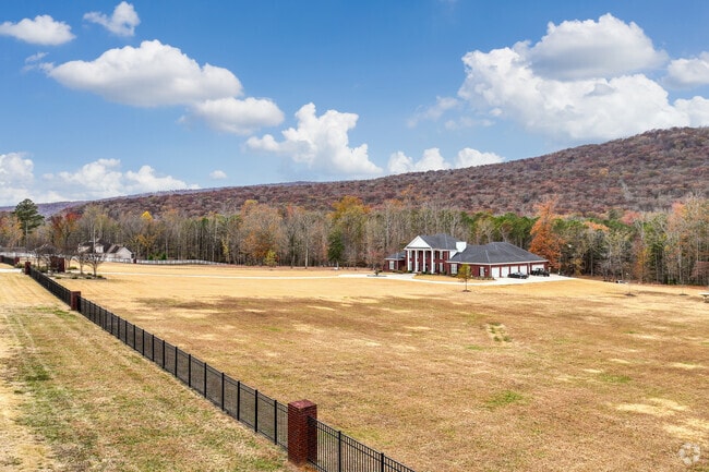 The southern part of Moontown has lots of grand homes on large parcels of land.