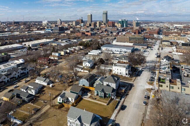 Neighborhood looking toward downtown Omaha.