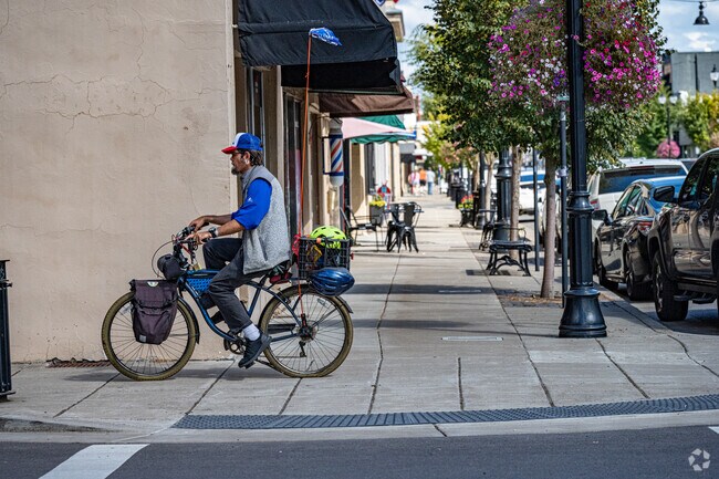 Many in Jackson Hill enjoy riding their bike to the downtown Albany area.