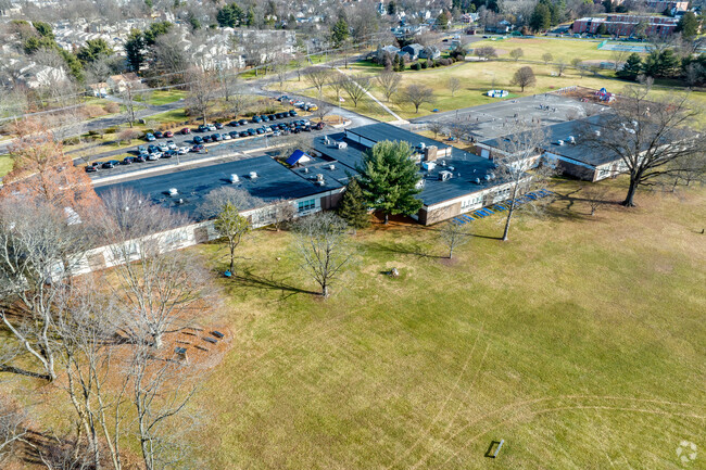Doyle Elementary School has large landscapes for children to enjoy during recess.