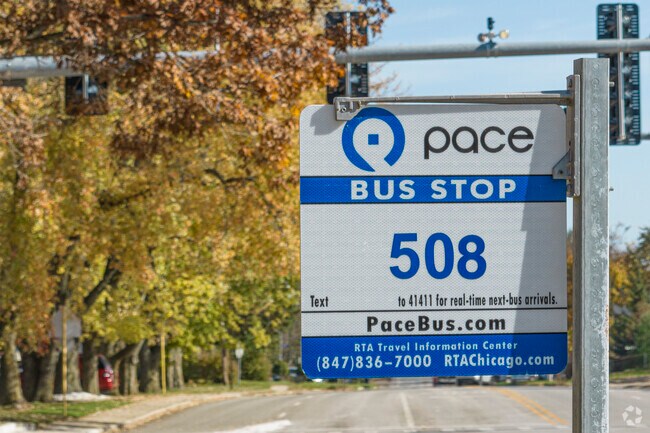 The Pace bus has many stops running through Northeast Joliet.