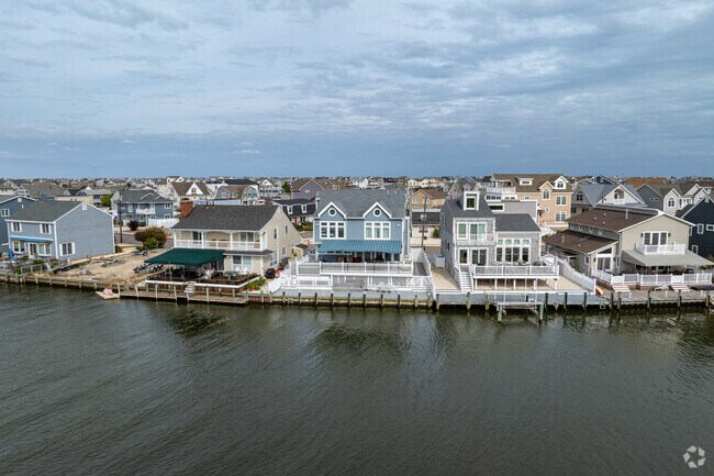 Waterfront homes on the bay are popular and can have private docks for tying up boats.