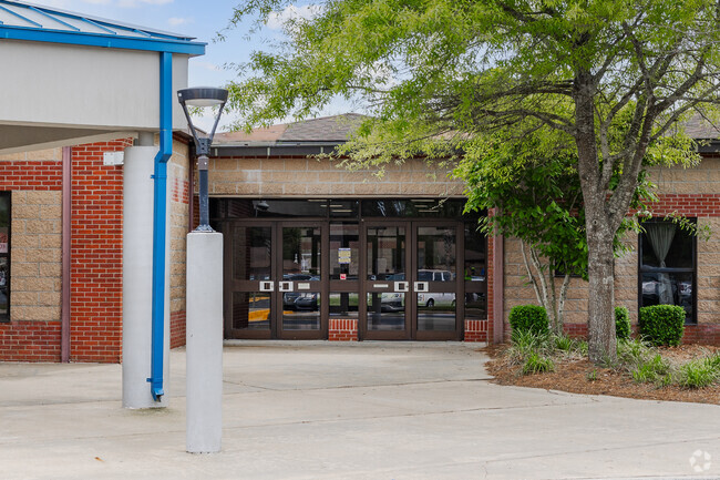 Oakbrook Middle School has nice classroom buildings for students in Ladson.