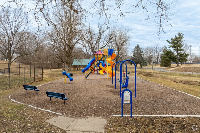 Crawfordsville's Milligan Park has multiple playground areas.