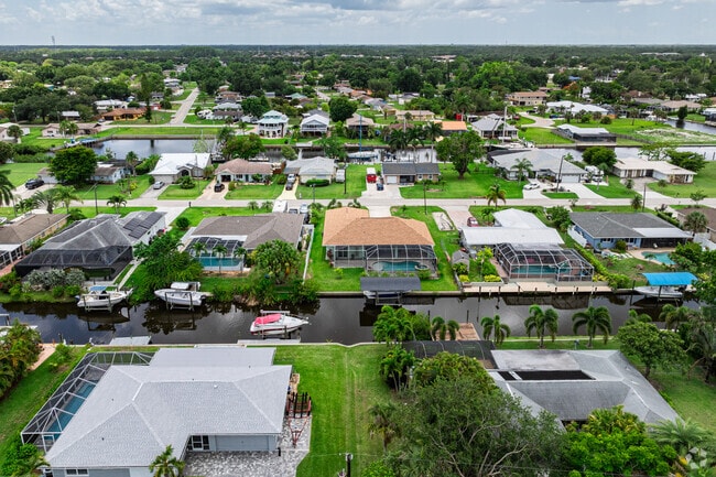Fort Myers Shores homes are built along canals offering privacy and direct boating access.