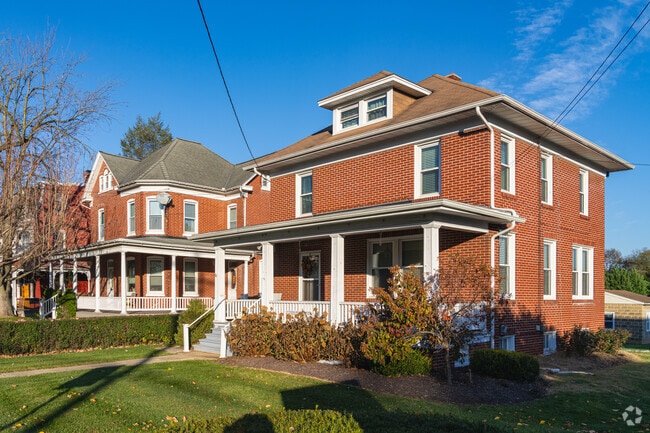 Classic brick Four Square homes exist in the small historic section of Emigsville.