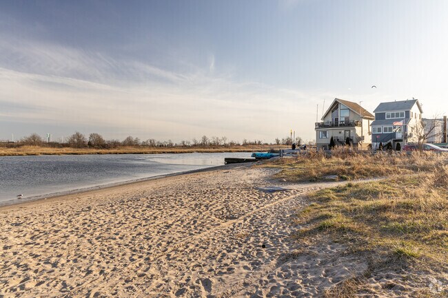 A view of Gerritsen Beach from the Salt Marsh Nature Trail.