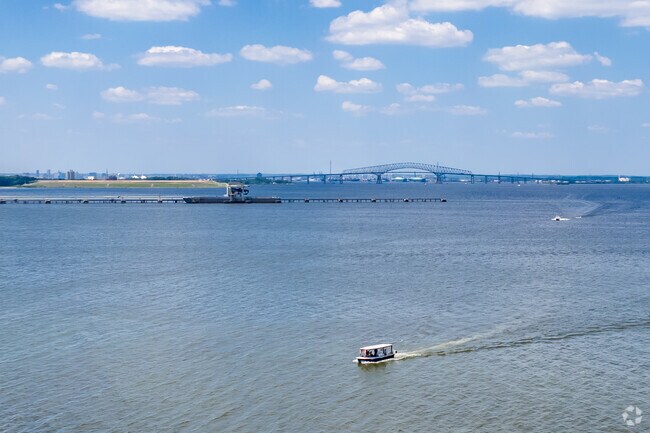 Pasadena is located just south of Baltimore, with views of the city.