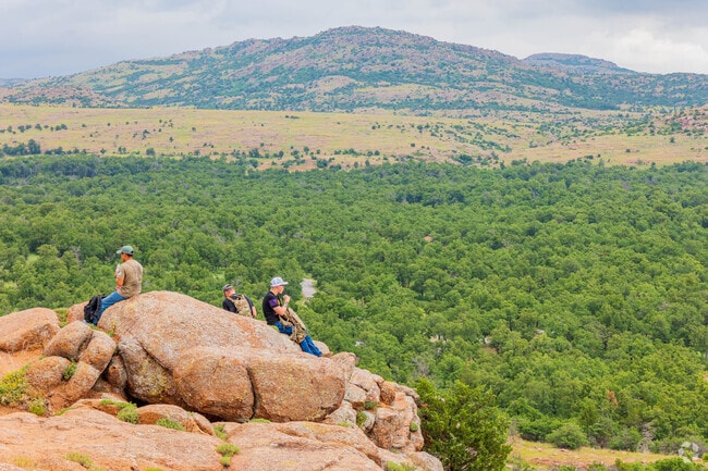 Wichita Mountains is a popular hiking spot, just a short drive from Pecan Valley South.