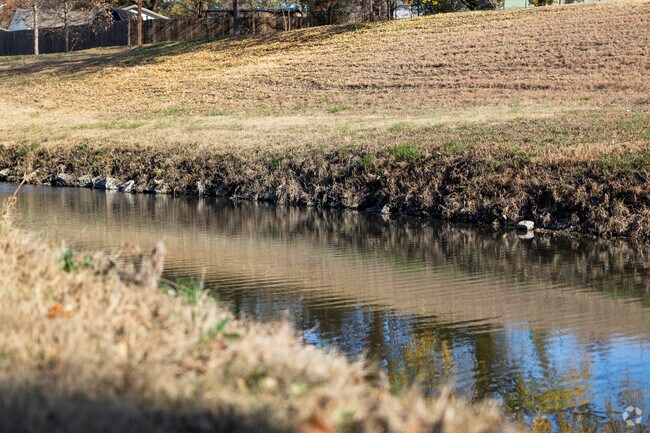 There is a small creek running along the boarder of East Mt Vernon.