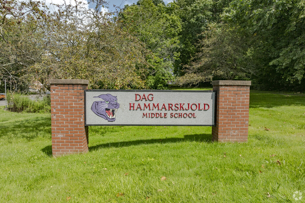 Dag Hammarskjold Middle School is located at 106 Pond Hill Road in Wallingford, CT.