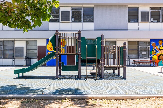 Yes Academy in Los Angeles, CA, offers students ample outdoor space and playgrounds.