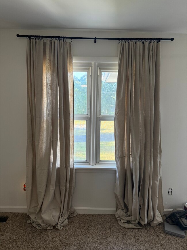 Windows in living room.