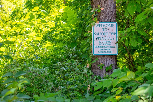 Salford township welcomes you with preserved woods, farm lands, and suburban charm.
