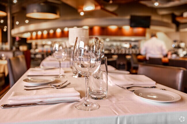 Eddie V's is a lively steak and seafood restaurant near Newport North.