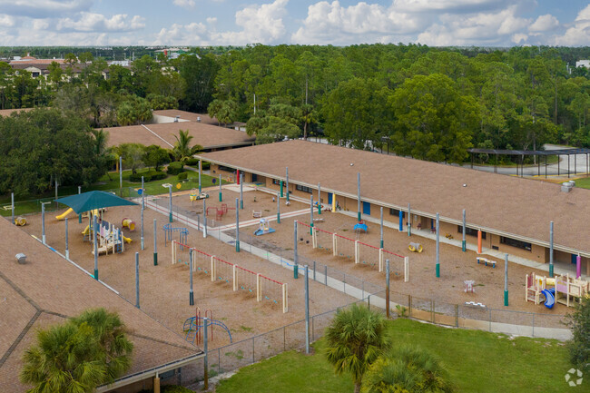 The entire courtyard of Lely Elementary School, East Naples Outlying area is a giant playground.
