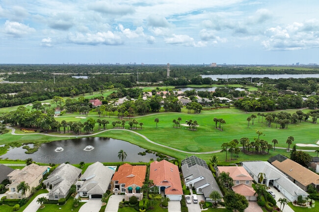 Many of the homes in Ironhorse have views to the golf course and water.