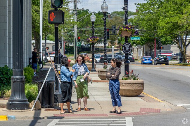 Blackhawk is near downtown Aurora and offers many shopping and dining options.