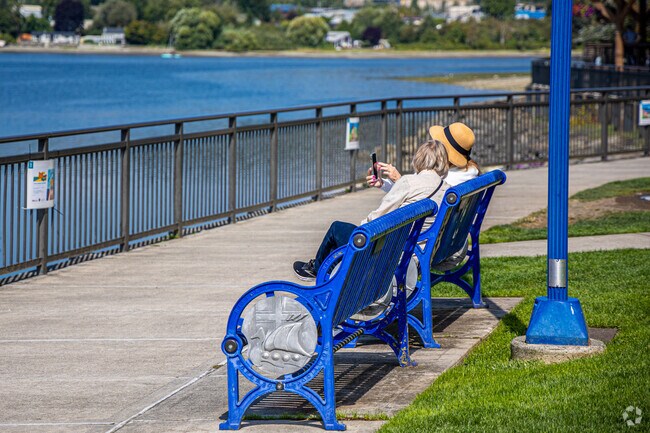 Thoughtfully placed benches allow everyone to sit and soak in the view.