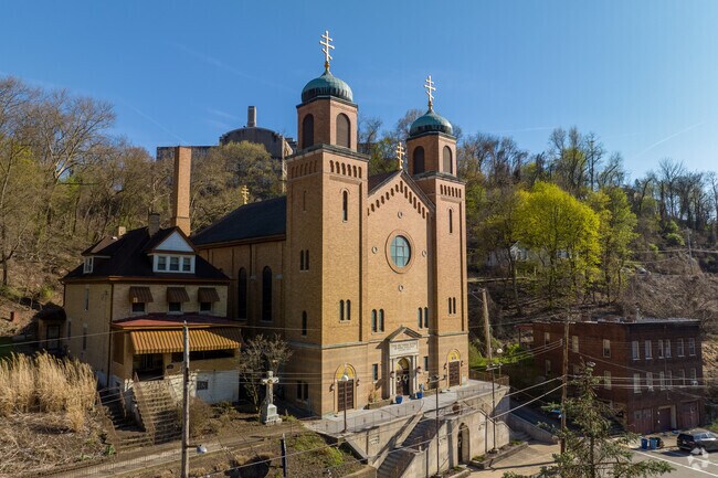 Beautiful and Historic St. John Chrysostom Byzantine Catholic Church is located in Greenfield.