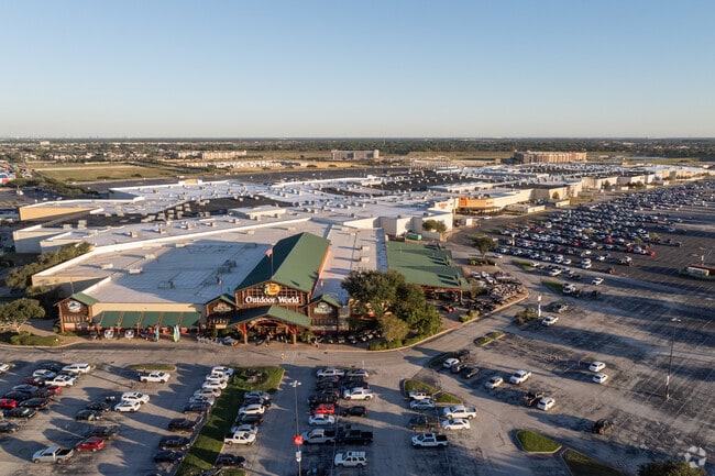 Katy Mills Mall features over 175 stores, offering a mix of outlet and retail shopping.