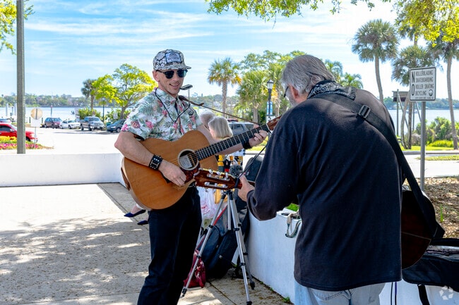 Enjoy live music from local artists during outdoor events in Ormond Terrace.