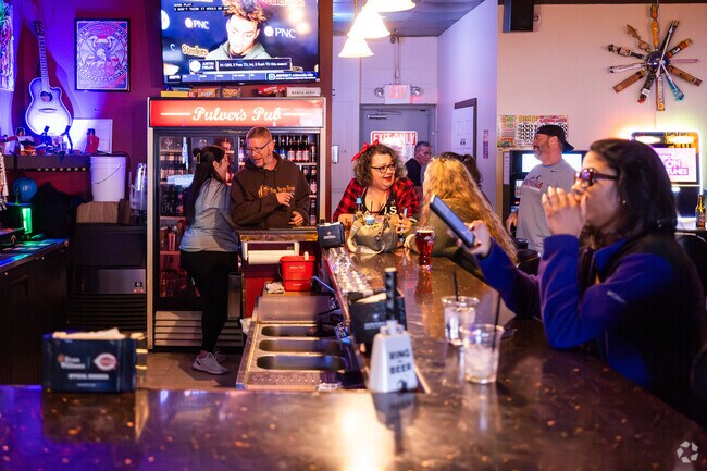 Come to Pulver's in Greenfield for a drink with friends at the end of the day.