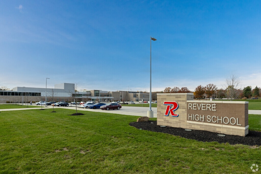 Revere High School signage Richfield, Ohio.