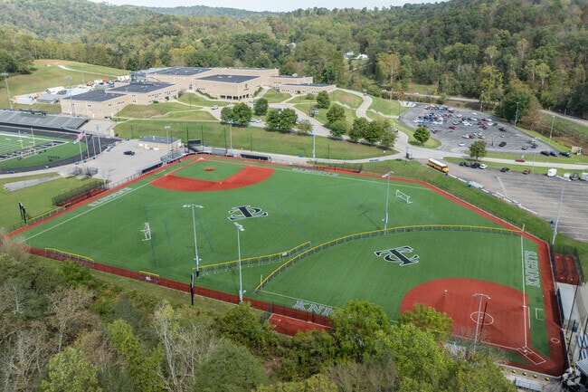 Kids have easy access to the baseball field at Tyler Consolidated High School.