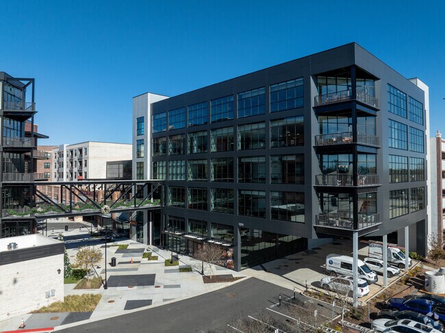 A office building that is used as mix use in downtown Roswell, GA.