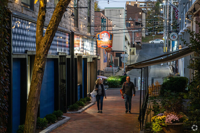 State College offers many shopping and dining options to folks driving a short way from Huston.