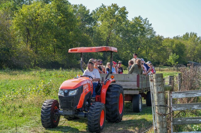 During Family Fall Festival in Lowell you can go for hayrides among other activities.