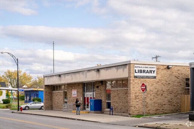 A public library branch is right in the village area of Kenfield.