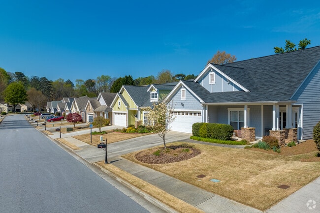 A newer neighborhood development in Duluth, GA.