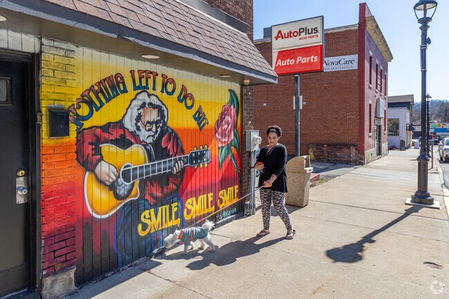 Carroll Township residents travel down the hill to visit the downtown area of Monongahela.