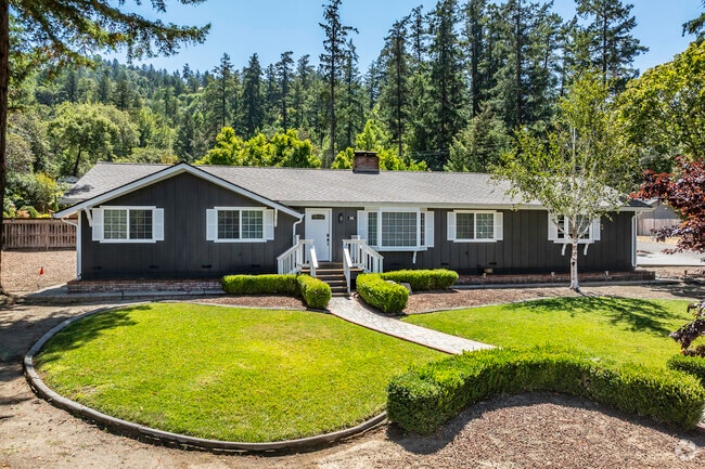 This ranch-style home, in Benbow, has a well-manicured lawn.