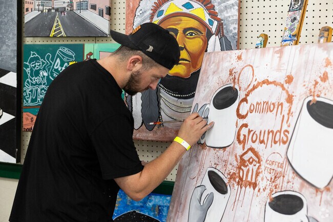 Many locals of Original Townsite enjoy attending the Common Grounds Coffee Festival.