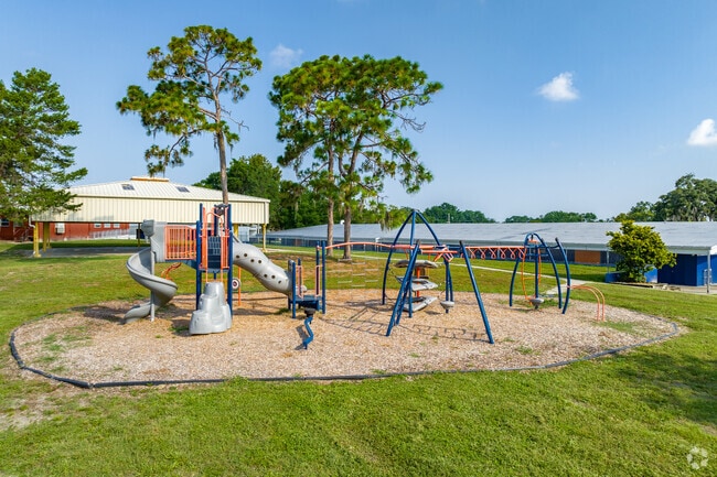 Kids love playing on the playground at Calusa Elementary.