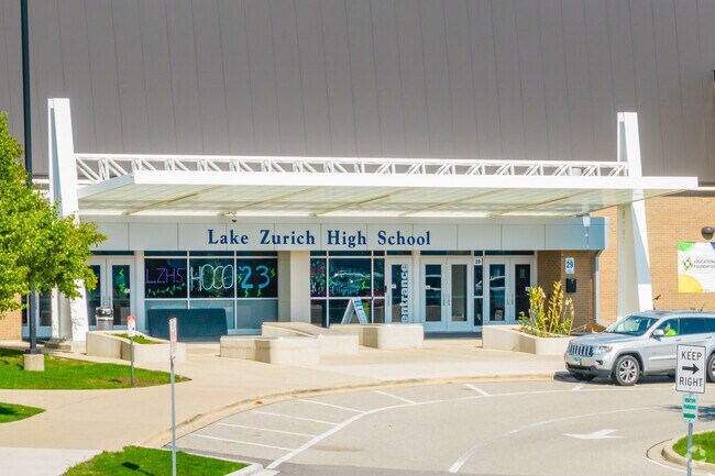 Lake Zurich High School is a highly rated public school with about 1,800 students.