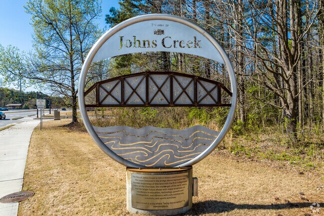 Several welcome signs are located around the perimeter of the Warsaw area.